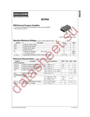 BCP68 datasheet  